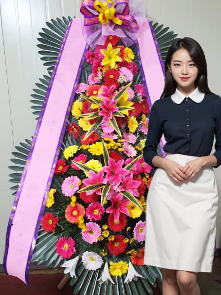 삼산월드컨벤션센터 3단화환 기본형